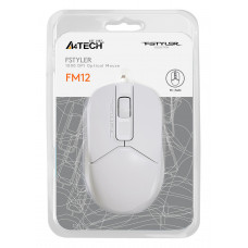 Мышь A4Tech Fstyler FM12 белый оптическая 1200dpi USB 3but (FM12 WHITE)