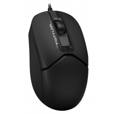 Мышь A4Tech Fstyler FM12S черный оптическая 1200dpi silent USB 3but (FM12S BLACK)