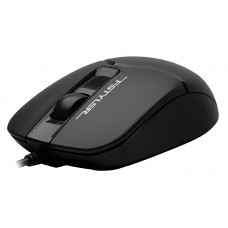 Мышь A4Tech Fstyler FM12S черный оптическая 1200dpi silent USB 3but (FM12S BLACK)