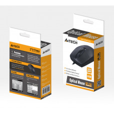 Мышь A4Tech OP-720 черный оптическая 1200dpi USB 3but (OP-720 USB (BLACK))