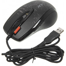 Мышь A4Tech V-Track F5 черный/рисунок оптическая 3000dpi USB 6but