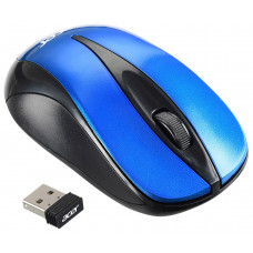 Мышь Acer OMR132 синий/черный оптическая 1000dpi беспров. USB для ноутбука 3but (ZL.MCEEE.01F)