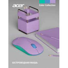 Мышь Acer OMR200 зеленый/фиолетовый оптическая 1200dpi беспров. USB для ноутбука 3but (ZL.MCEEE.021)