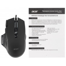 Мышь Acer OMW180 черный оптическая 6400dpi USB 9but (ZL.MCEEE.00S)
