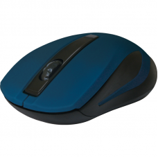 Мышь Defender MM-605 синий оптическая 1200dpi беспров. USB 3but (52606)