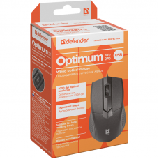 Мышь Defender Optimum MB-270 черный оптическая 1000dpi USB 2but (52270)