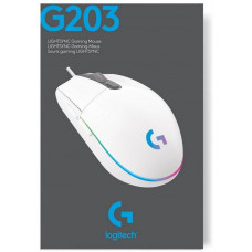 Мышь Logitech G102 LightSync белый оптическая 8000dpi USB 6but (910-005809)