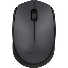 Мышь Logitech M170 серый/черный оптическая 1000dpi беспров. USB 2but (910-004646)