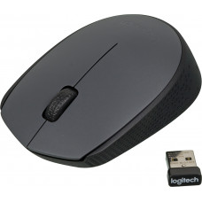 Мышь Logitech M170 серый/черный оптическая 1000dpi беспров. USB 2but (910-004646)