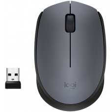 Мышь Logitech M170 серый/черный оптическая 1000dpi беспров. USB 2but (910-004646)