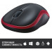 Мышь Logitech M185 черный/красный оптическая 1000dpi беспров. USB для ноутбука 2but (910-002633)