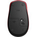 Мышь Logitech M190 черный/красный оптическая 1000dpi беспров. USB 2but (910-005908)