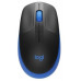 Мышь Logitech M190 черный/синий оптическая 1000dpi беспров. USB 2but (910-005925)