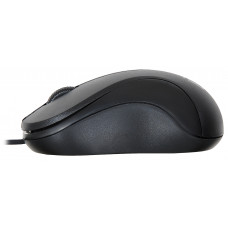 Мышь Оклик 115S черный оптическая 1200dpi USB для ноутбука 3but (711636)