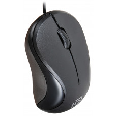 Мышь Оклик 115S черный оптическая 1200dpi USB для ноутбука 3but (711636)
