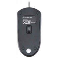 Мышь Оклик 125M черный оптическая 1200dpi USB 3but (1175317)