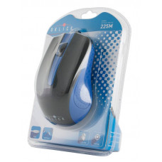 Мышь Оклик 225M черный/синий оптическая 1200dpi USB 3but (288233)