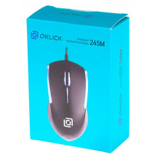 Мышь Оклик 245M черный оптическая 1000dpi USB 3but (471479)