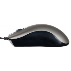 Мышь Оклик 375M серый/черный оптическая 1600dpi USB 3but (1012669)