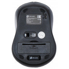 Мышь Оклик 415MW черный оптическая 1600dpi беспров. USB для ноутбука 4but (351684)