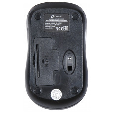Мышь Оклик 445MW черный оптическая 1600dpi беспров. USB 3but (945817)