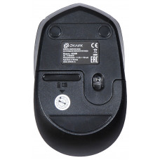 Мышь Оклик 488MW черный оптическая 1600dpi беспров. USB для ноутбука 4but (1196560)