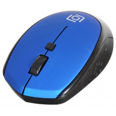 Мышь Оклик 488MW черный/синий оптическая 1600dpi беспров. USB для ноутбука 4but (1196569)