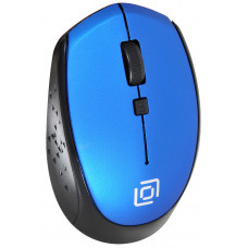 Мышь Оклик 488MW черный/синий оптическая 1600dpi беспров. USB для ноутбука 4but (1196569)