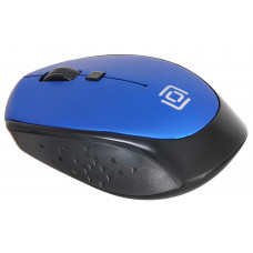 Мышь Оклик 488MW черный/синий оптическая 1600dpi беспров. USB для ноутбука 4but (1196569)