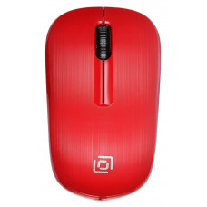 Мышь Оклик 525MW черный/красный оптическая 1000dpi беспров. USB для ноутбука 3but (1090720)