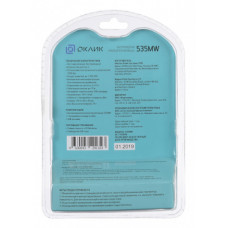 Мышь Оклик 535MW черный оптическая 1000dpi беспров. USB для ноутбука 3but (1103636)