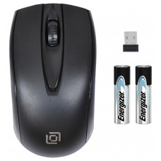 Мышь Оклик 540MW черный оптическая 1200dpi беспров. USB для ноутбука 3but (1175373)