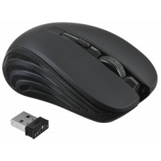 Мышь Оклик 545MW черный оптическая 1600dpi беспров. USB для ноутбука 4but (368626)