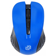 Мышь Оклик 545MW черный/синий оптическая 1600dpi беспров. USB для ноутбука 4but (368630)