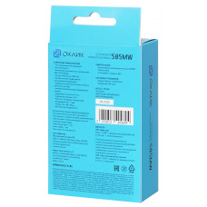 Мышь Оклик 585MW черный оптическая 1600dpi беспров. USB для ноутбука 6but (351687)