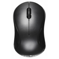 Мышь Оклик 605SW черный оптическая 1200dpi беспров. USB для ноутбука 3but (384108)