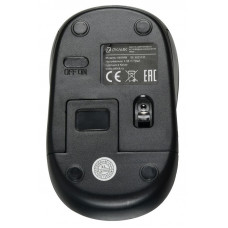 Мышь Оклик 665MW черный/красный оптическая 1600dpi беспров. USB для ноутбука 3but (1025135)