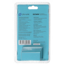 Мышь Оклик 665MW черный/синий оптическая 1600dpi беспров. USB для ноутбука 3but (1025132)