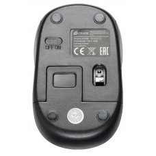 Мышь Оклик 665MW черный/синий оптическая 1600dpi беспров. USB для ноутбука 3but (1025132)