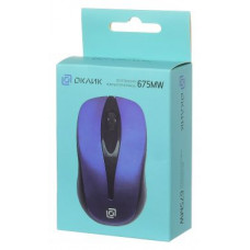 Мышь Оклик 675MW черный оптическая 1200dpi беспров. USB для ноутбука 3but (1025915)