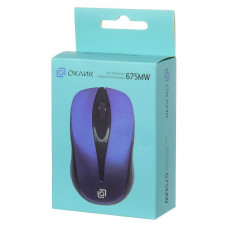 Мышь Оклик 675MW черный оптическая 1200dpi беспров. USB для ноутбука 3but (1025915)
