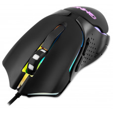 Мышь Оклик 703GM черный оптическая 3600dpi USB для ноутбука 6but (1533541)