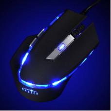 Мышь Оклик 715G черный/серебристый оптическая 3200dpi USB 6but (754785)