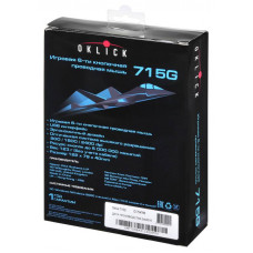 Мышь Оклик 715G черный/серебристый оптическая 3200dpi USB 6but (754785)