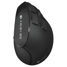 Мышь Оклик 990MW черный оптическая 2400dpi silent беспров. BT/Radio USB для ноутбука 9but (1533172)