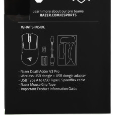 Мышь Razer DeathAdder V3 Pro белый оптическая 30000dpi беспров. USB-C 5but (RZ01-04630200-R3G1)