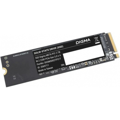 Накопитель SSD Digma PCIe 5.0 x4 2000GB DGSM5002TP31T Meta P31 M.2 2280
