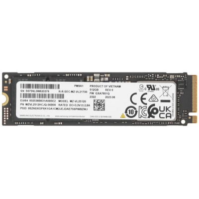 Накопитель SSD Samsung PCIe 4.0 x4 512GB MZVL2512HCJQ-00B00 PM9A1 M.2 2280 OEM