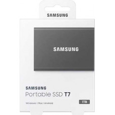 Накопитель SSD Samsung USB-C 1Tb MU-PC1T0T/WW T7 1.8" черный
