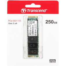 Накопитель SSD Transcend PCIe 3.0 x4 250GB TS250GMTE115S 115S M.2 2280 0.2 DWPD